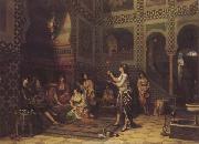 Jean-Baptiste Huysmans Les Chlaoucha au harem (Algerie) (mk32) china oil painting artist